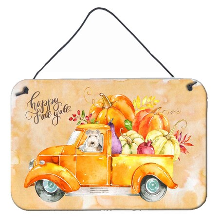 Carolines Treasures Fall Harvest Lakeland Terrier Wall or Door Hanging Prints CK2624DS812